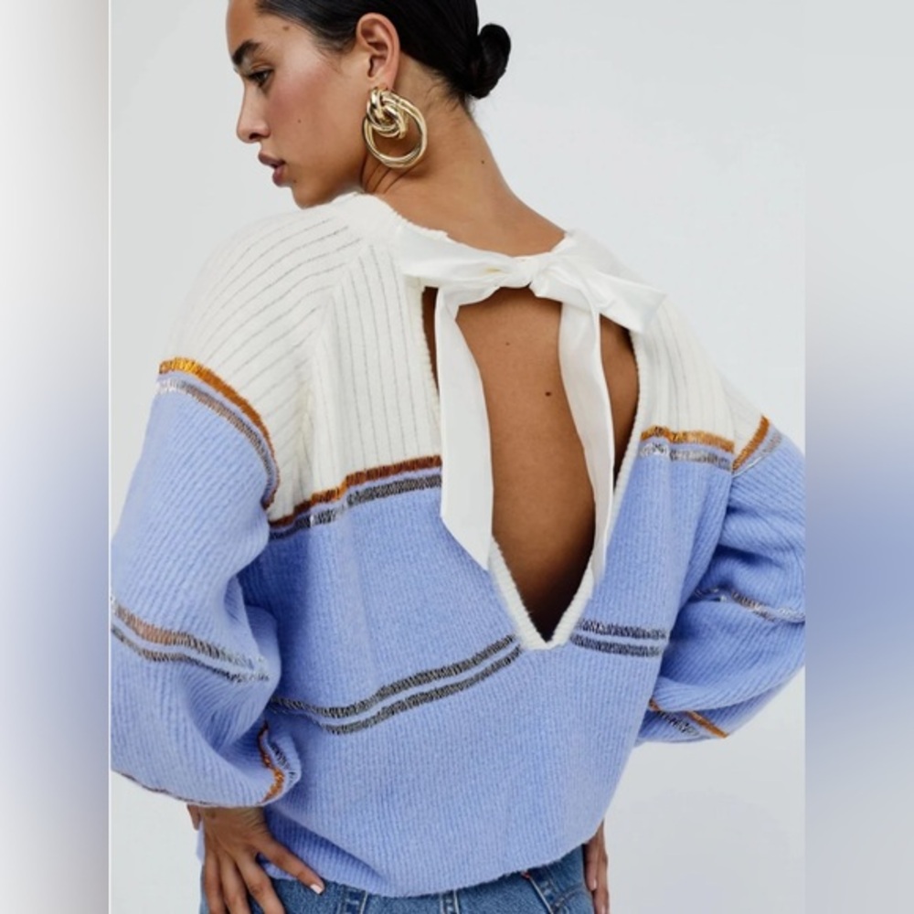 For Love &‎ Lemons Arielle Tie Back Sweater